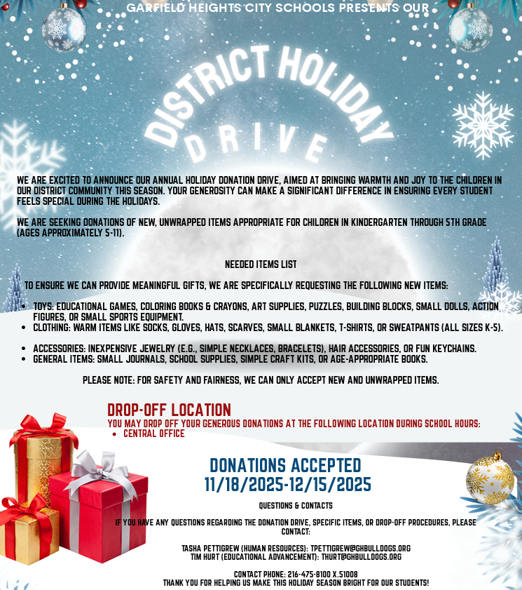District Holiday Toy Drive