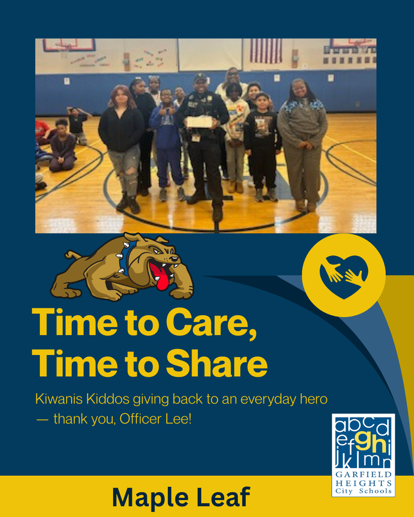 Kiwanis Kids from Maple Leaf gifts Officer lee Donuts photo/flyer