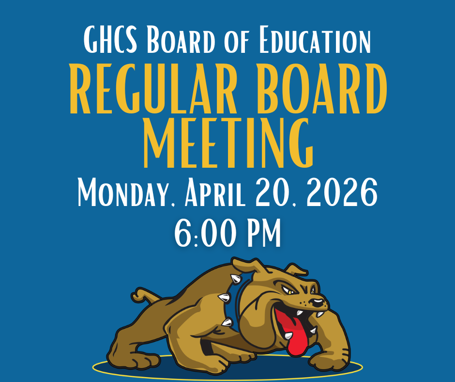 Notice of Regular Board Meeting April 20, 2026 at 6:00 PM