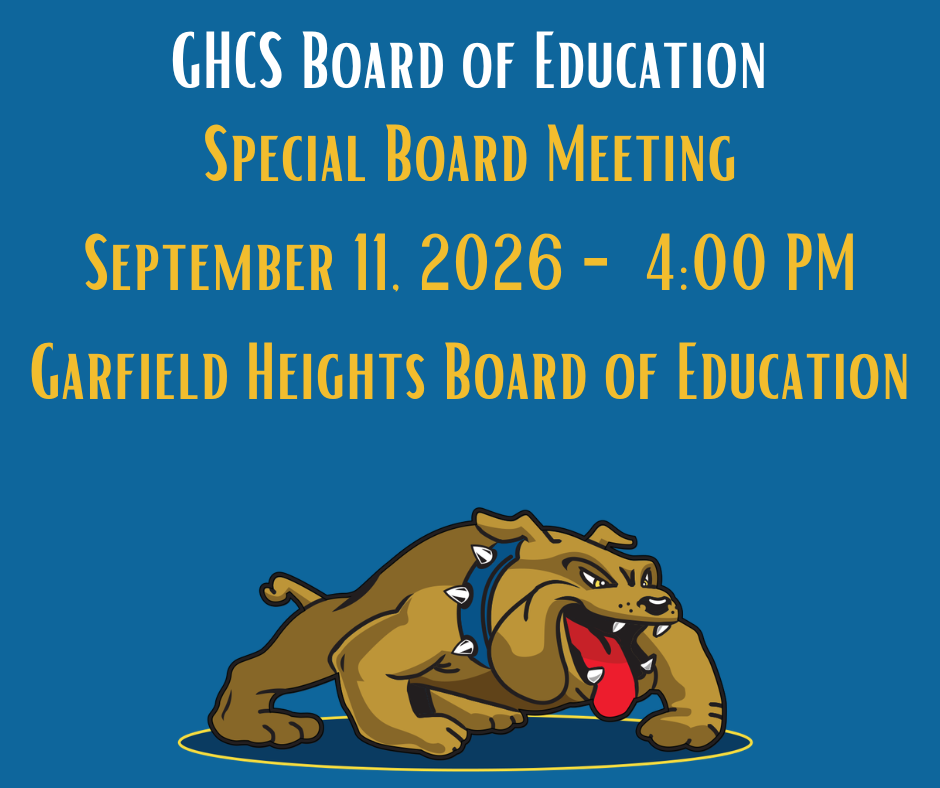 Special Board Meeting 9/11/26 at 4:00 PM