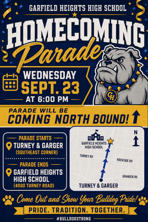 Home coming Parade 9/23/ 6pm starting from Turney and Granger to GH Highschool