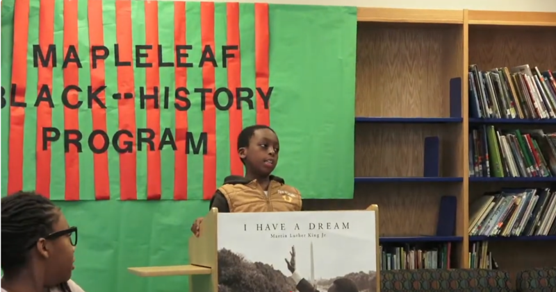 Maple leaf BHM Presentation Photo