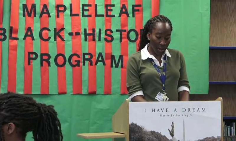 Maple leaf BHM Presentation Photo