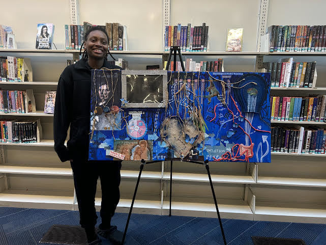 GHHS ART SHOW PHOTOS AT LIBRARY
