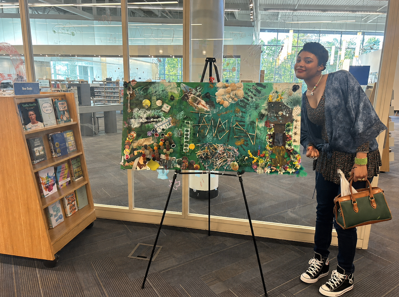 GHHS ART SHOW PHOTOS AT LIBRARY
