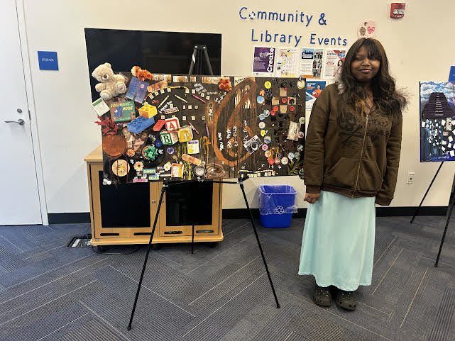 GHHS ART SHOW PHOTOS AT LIBRARY