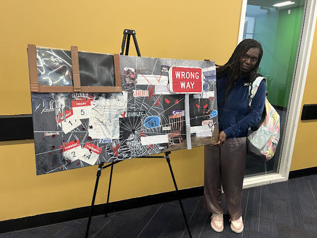 GHHS ART SHOW PHOTOS AT LIBRARY