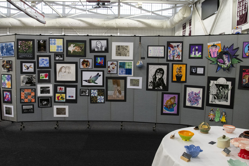 Pictures and painting on display