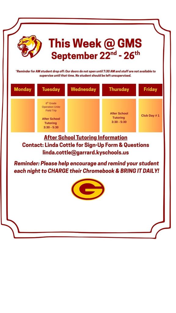 This week at GMS!