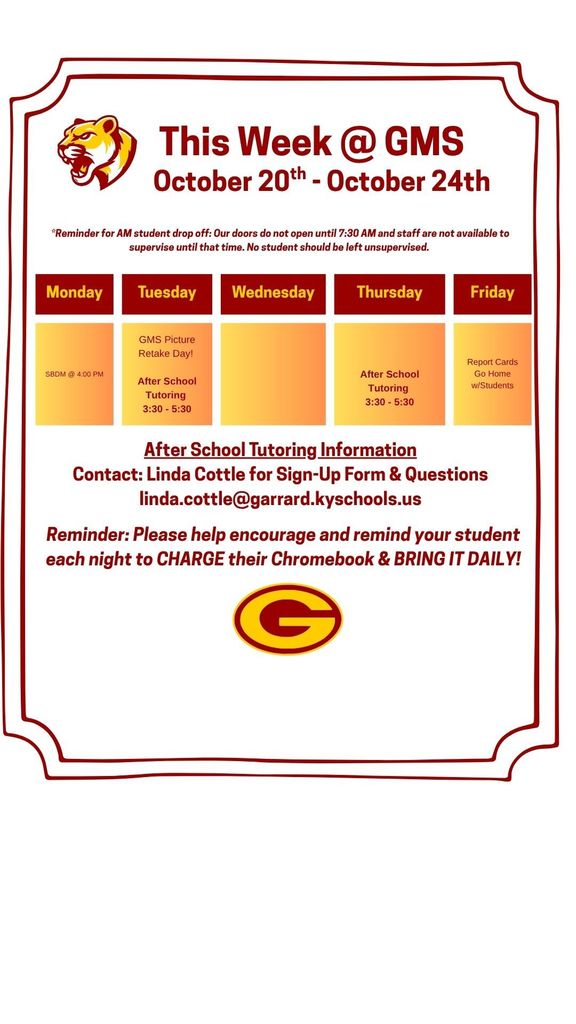 This week at GMS 10.20.25