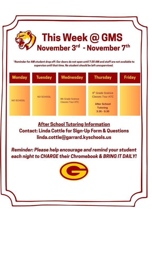 This week at GMS 11.3.25