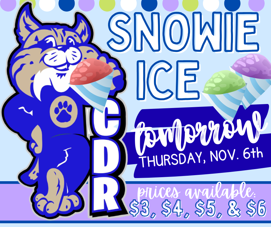 Snowie Ice [TOMORROW] Thursday, November 6th 