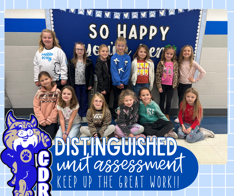 So proud of our 2nd students!! Check out these [DISTINGUISHED] bobcats on their 2nd grade Reading District Unit Assessment! Keep up the great work guys! 