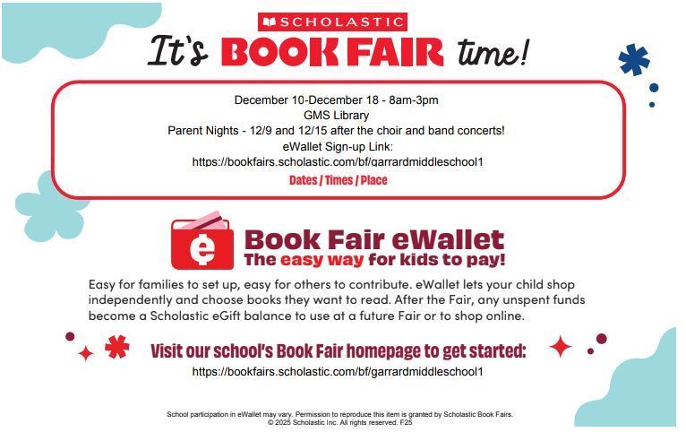 GMS BOOK FAIR!