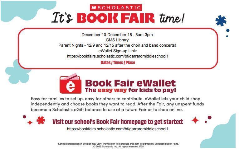 GMS BOOK FAIR!