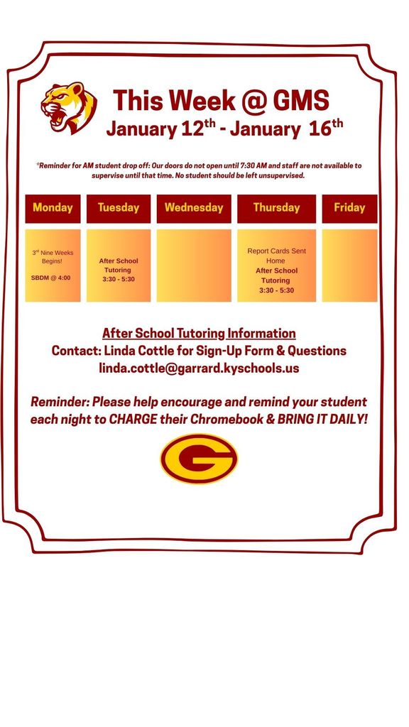 This week at GMS! 1.12.26