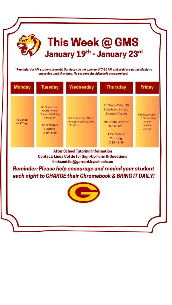 This week at GMS! 1.19.26