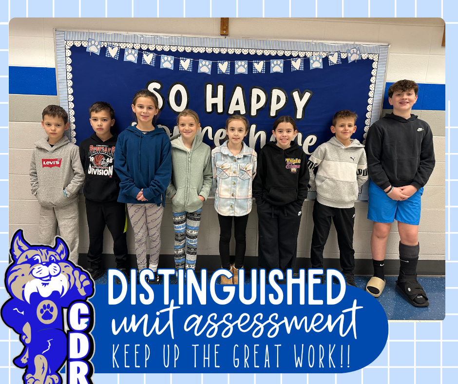 WOW!!  Congratulations to these bobcats for their [DISTINGUISHED} performance on their Physical Education Assessments!! These students scored [DISTINGUISHED] in their sit up test, push up test, and pacer running test. WAY TO GO Bobcats!! Keep up the awesome work! 