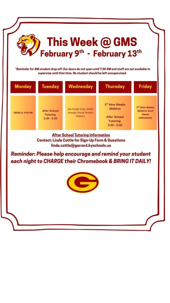 This week at GMS! 2.9.26 