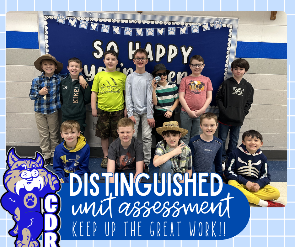 These 3rd Graders are rocking it! Congratulations on earning [Distinguished] on your most recent Math District Unit Assessment! So proud of you all! Keep up the AWESOME work! 