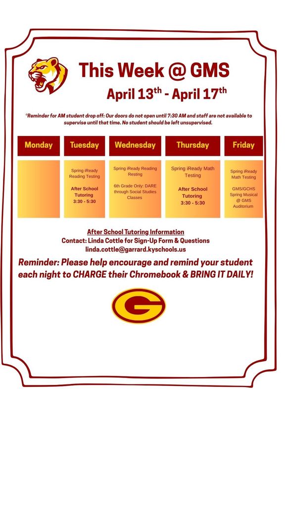 This week at GMS! 4.13.26