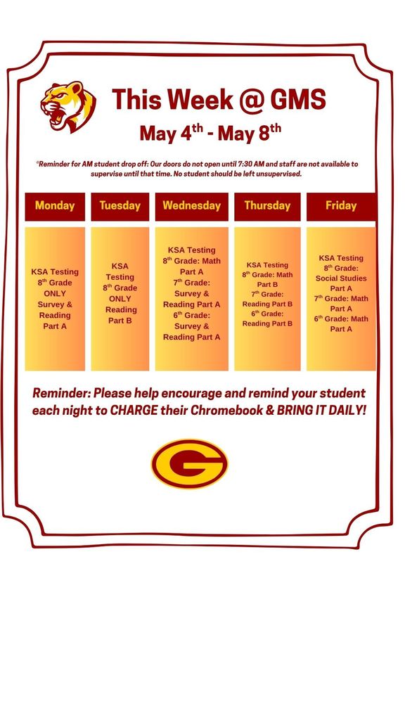 This week at GMS! 5.4.26