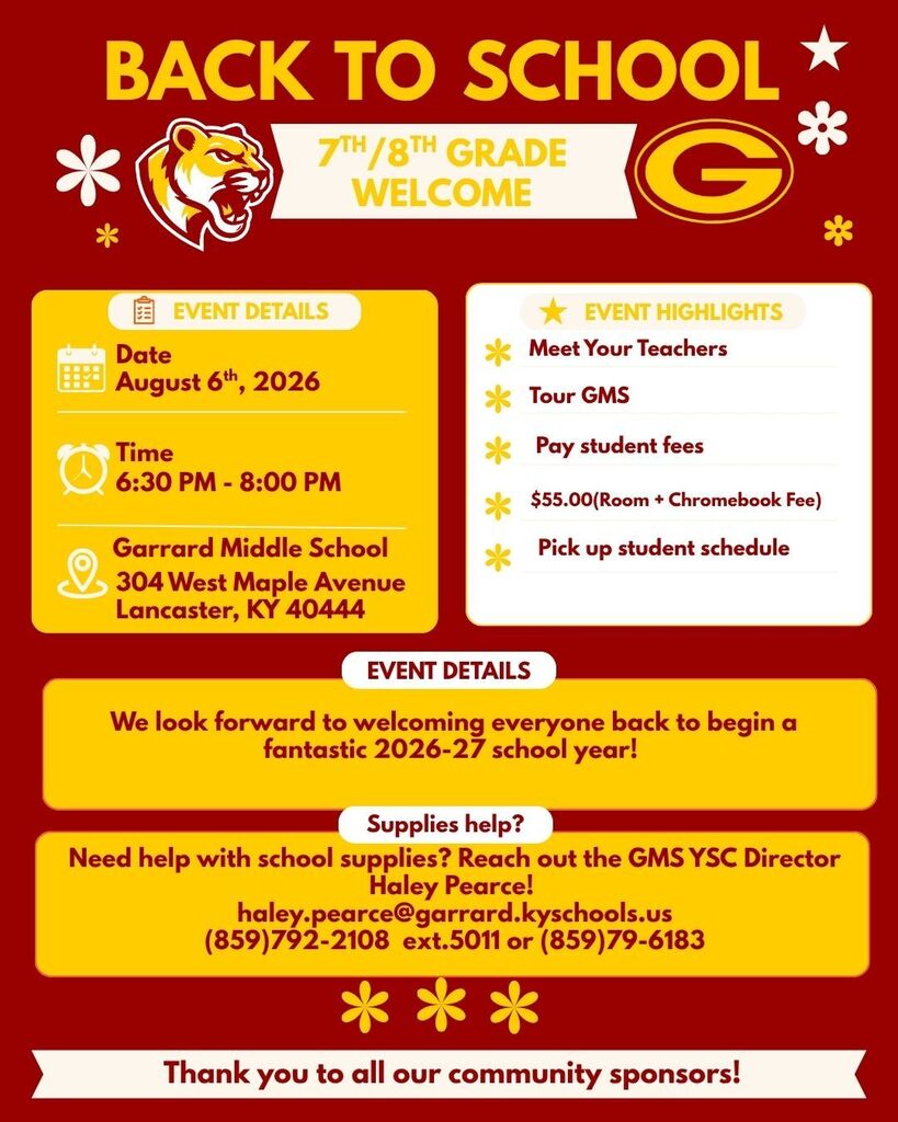 7th/8th Grade BTS Night Info