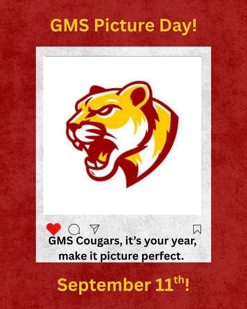 GMS Picture Day is Friday September 11th, 2026 