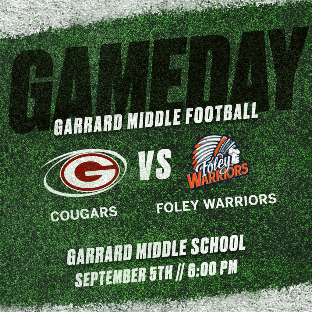 Middle school football vs. Foley middle