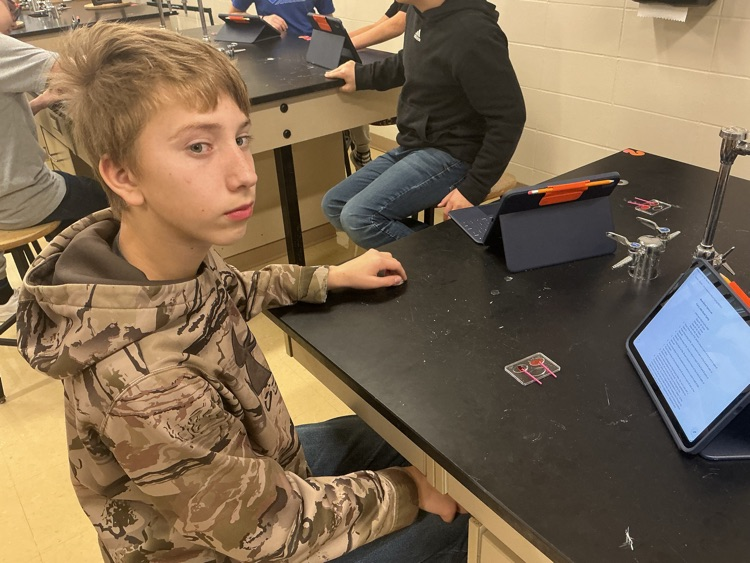 Clayton identifies the agglutinated “blood” of his patient.