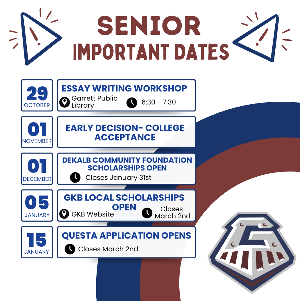 Senior Dates to Know