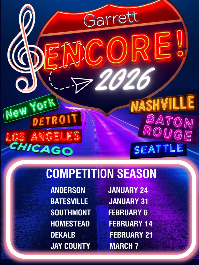 Garrett Show Choir Schedule