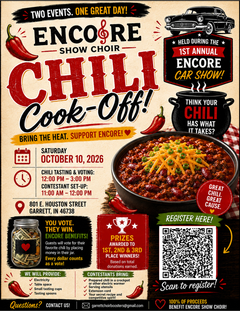 Encore Show Choir Chili Cook-Off