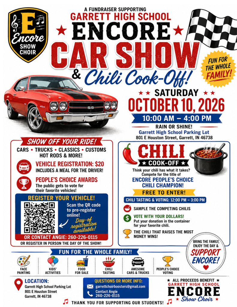 Encore Show Choir Car Show