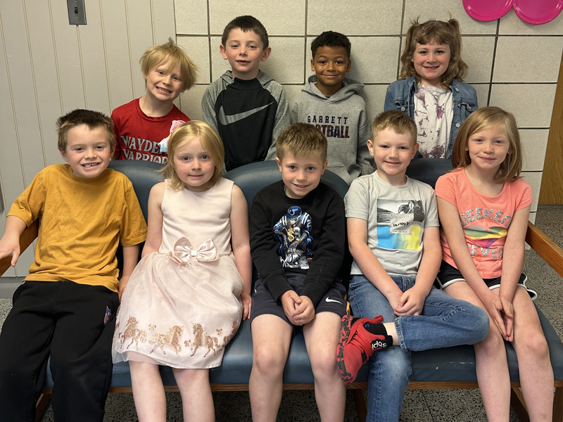 May 2026 JE Ober Students of the Month: Kindergarten and First Grade