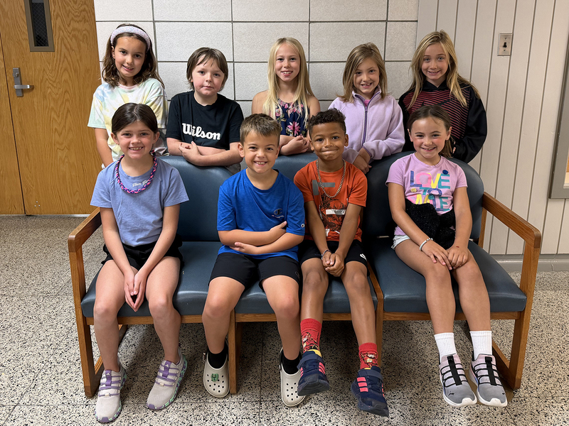 JE Ober August 2026 Students of the Month for Second and Third Grade