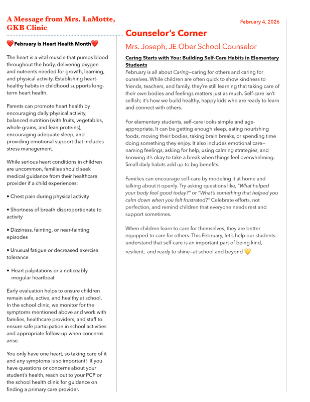 JE Ober February Newsletter