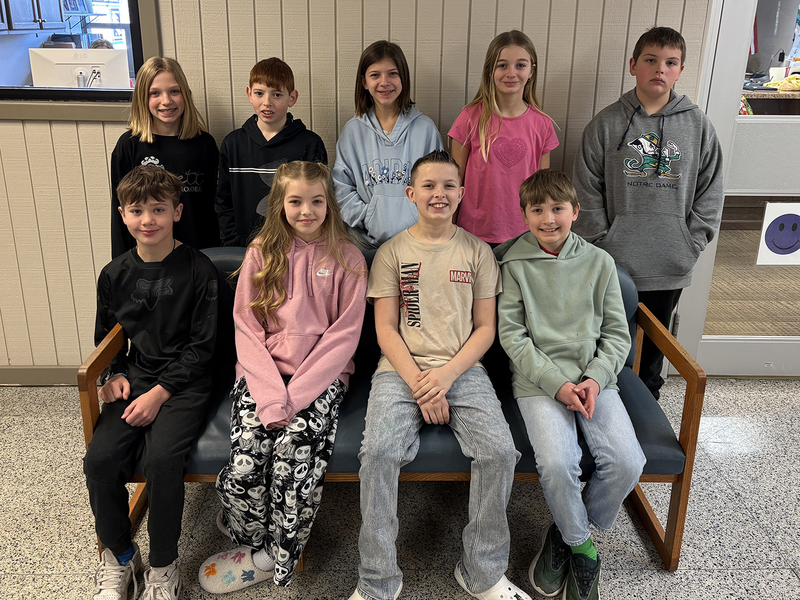 January 2026 JE Ober Students of the Month 4-5 Grade