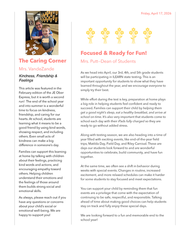 April 2026 Newsletter