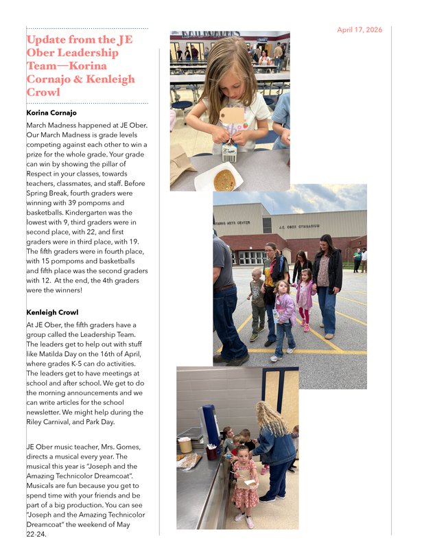 April 2026 Newsletter
