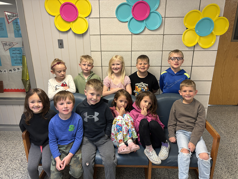 J.E. Ober April 2026 Students of the Month Kindergarten and First Grade