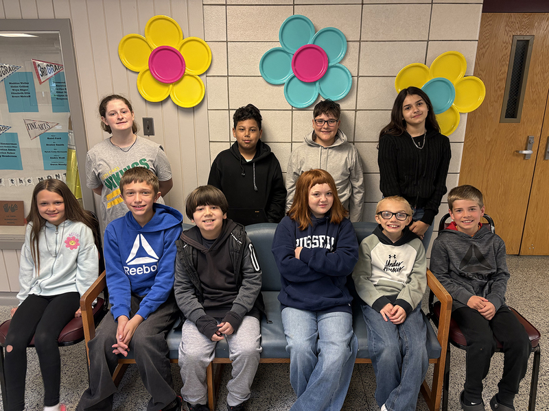 J.E. Ober April 2026 Students of the Month Fourth and Fifth Grade