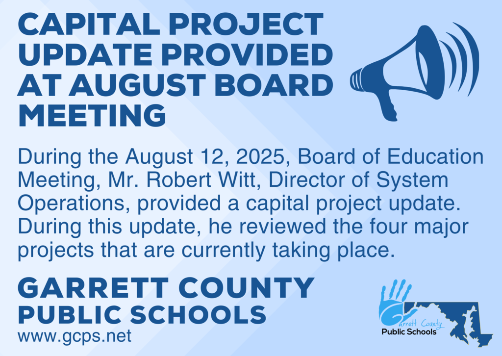 Graphic highlighting a capital project update, as detailed in the text.