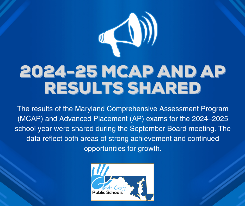 Graphic highlighting 2024-25 MCAP and AP results, as detailed in the story.