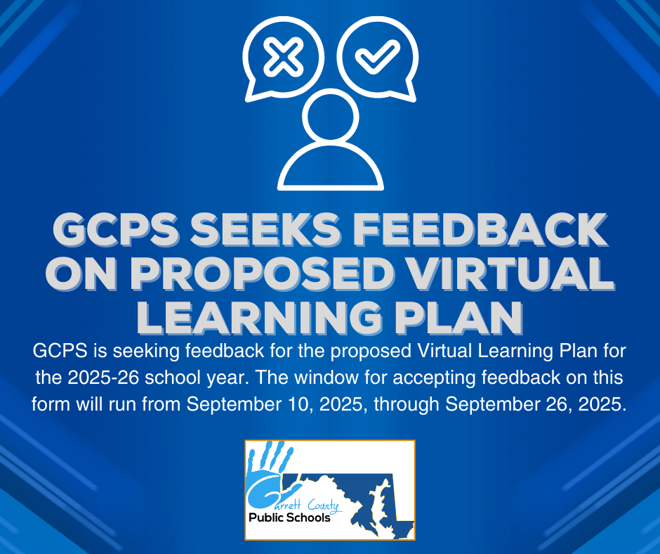 Graphic highlighting the feedback period for the virtual learning plan, as detailed in the text.