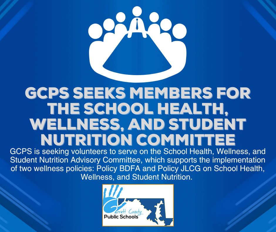 Graphic highlighting the search for student nutrition committee members, as detailed in the text.
