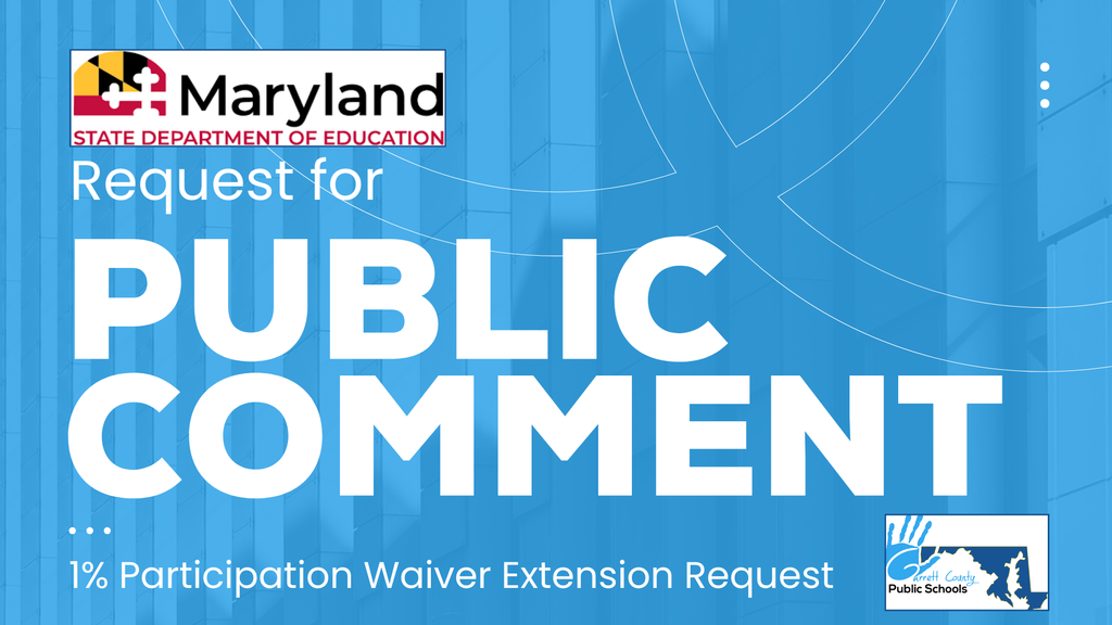 Graphic highlighting MSDE's request for public comment, as detailed in the text below.