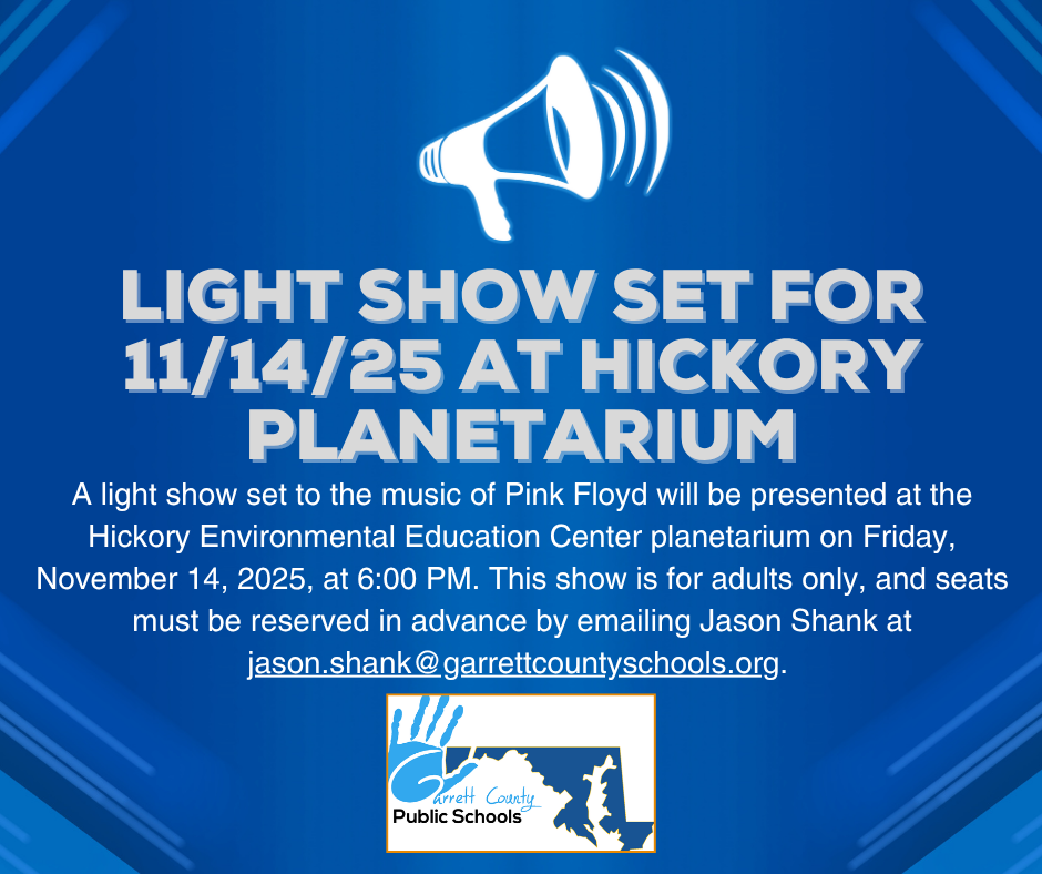 Graphic highlighting a light show at Hickory, as detailed in the text.