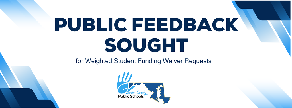 Graphic highlighting public feedback for Weighted Student Funding Waiver Requests, as detailed in the text.