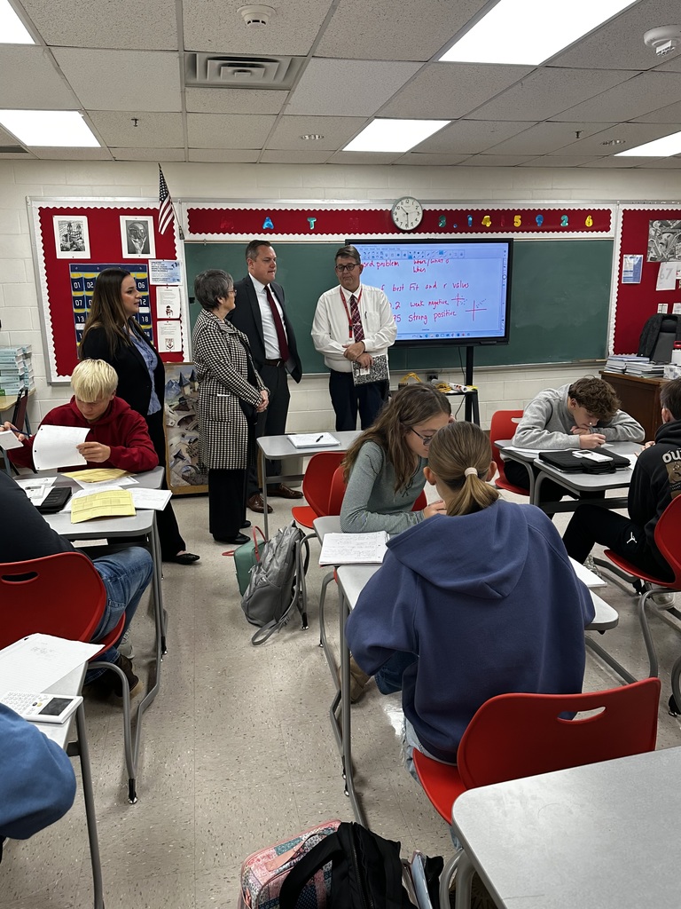 Dr. Michael observes a classroom at Southern High School.